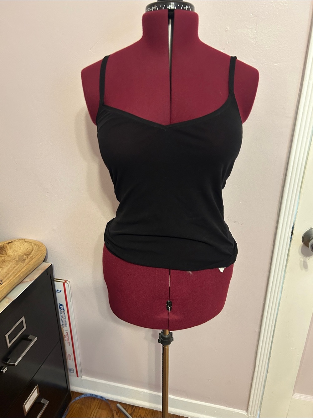 On Gossamer Black Slim-Strap Camisole